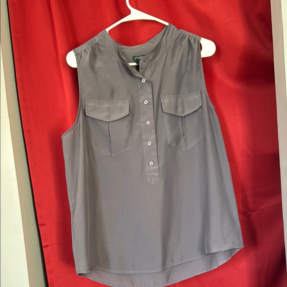 Gray Sleeveless Women's Top